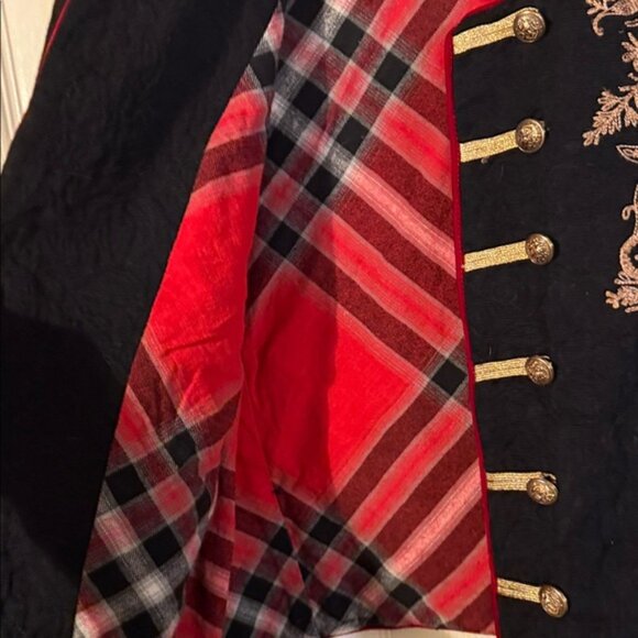 Free People Red and Black Plaid Jacket - Picture 6 of 6